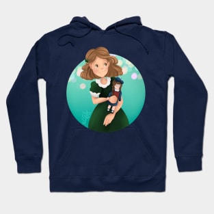 Nostalgic 90s Girl Christmas Hoodie